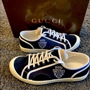 Vintage Gucci Suede and Canvas Men’s Sneakers